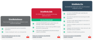 Plans pour l'automatisation DriveWorks(en anglais)